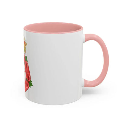 Tudor Rose, royally crowned - Accent Coffee Mug - Go Mug Yourself