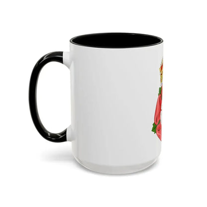 Tudor Rose, royally crowned - Accent Coffee Mug - Go Mug Yourself