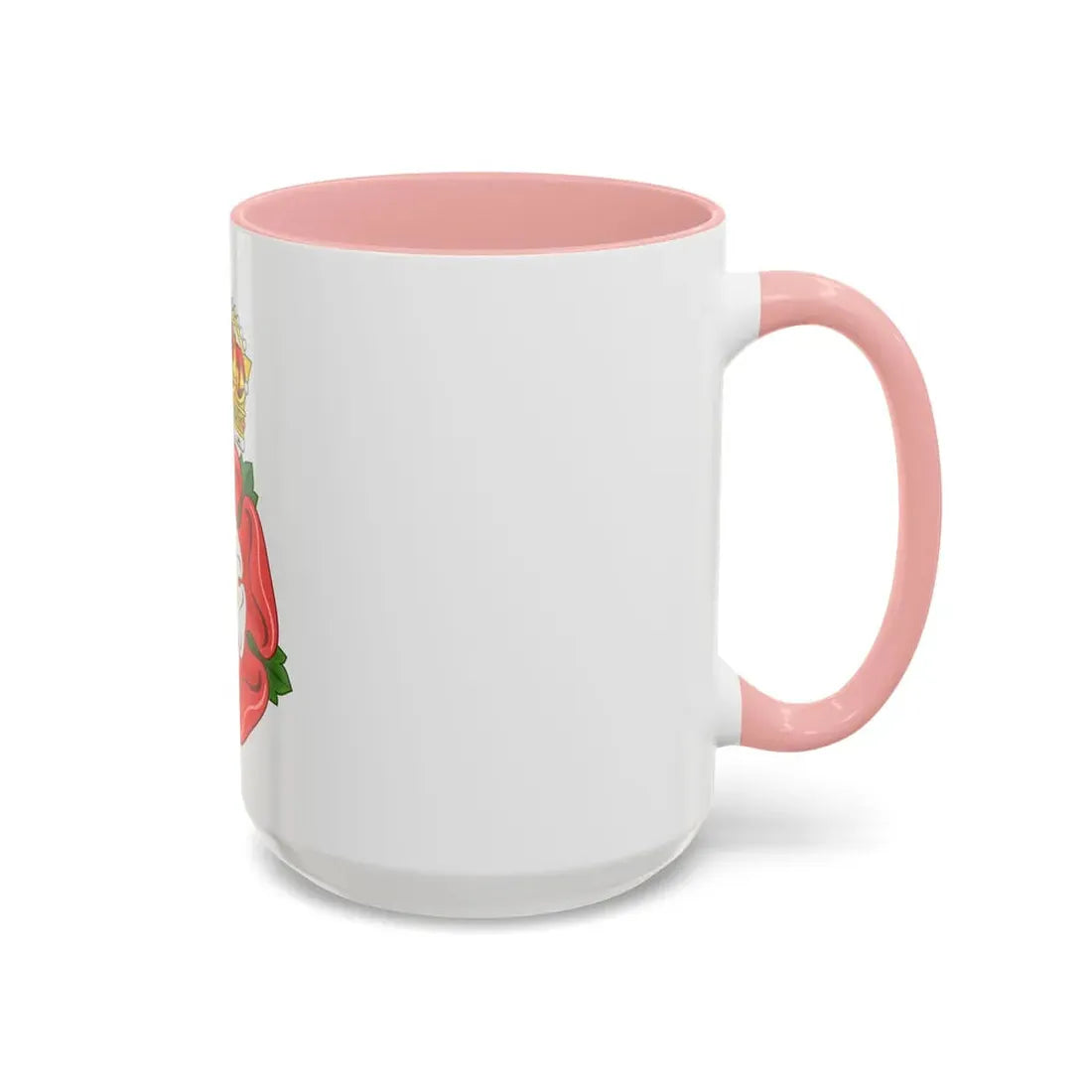 Tudor Rose, royally crowned - Accent Coffee Mug - Go Mug Yourself