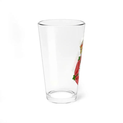 Tudor Rose, royally crowned - Pint Glass 16oz - Go Mug Yourself