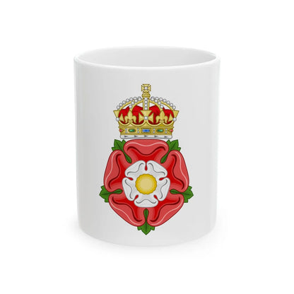 Tudor Rose, royally crowned - White Coffee Mug 11oz - Go Mug Yourself