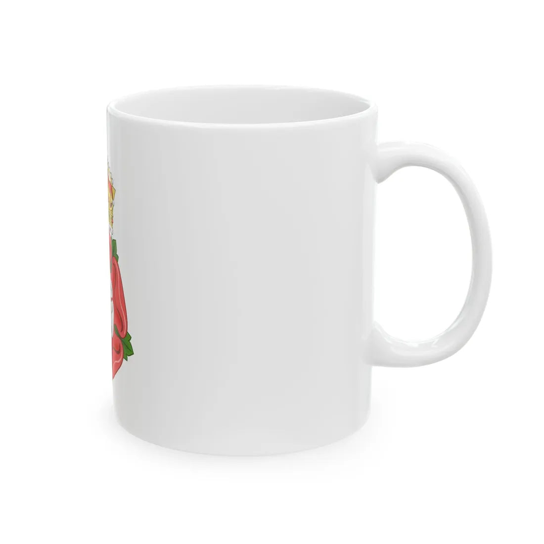 Tudor Rose, royally crowned - White Coffee Mug - Go Mug Yourself