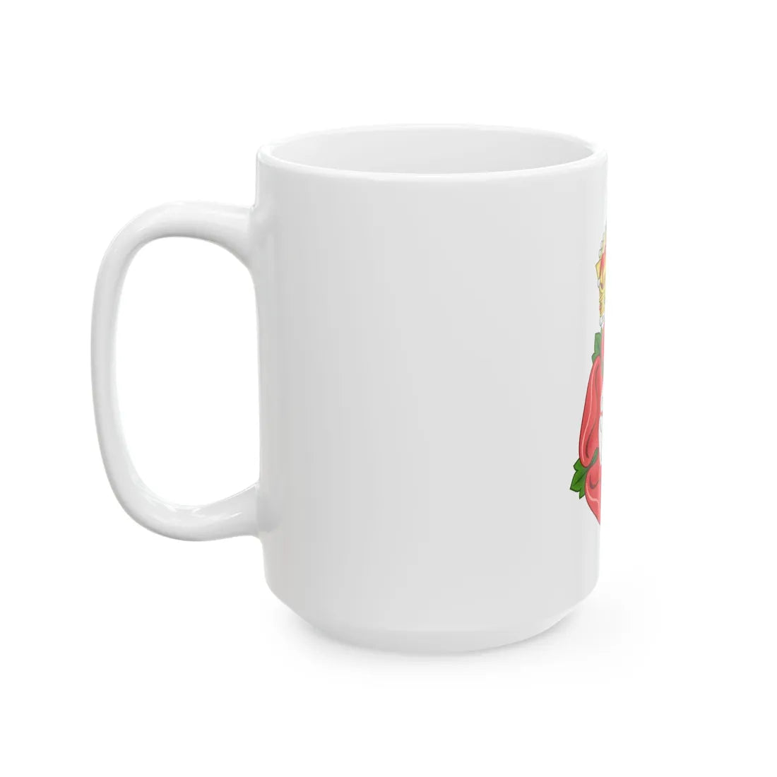 Tudor Rose, royally crowned - White Coffee Mug - Go Mug Yourself