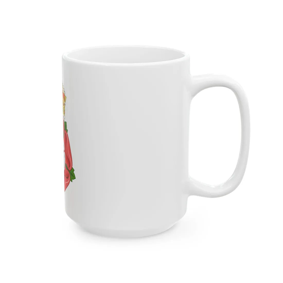 Tudor Rose, royally crowned - White Coffee Mug - Go Mug Yourself