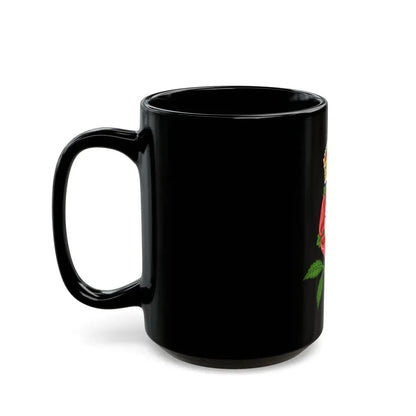 Tudor Rose (Tudor Heraldry) - Black Coffee Mug - Go Mug Yourself