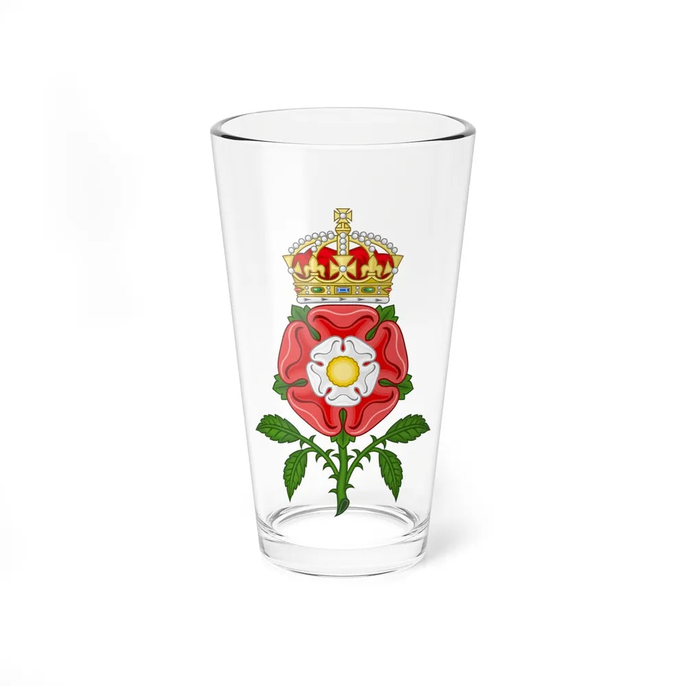 Tudor Rose (Tudor Heraldry) - Pint Glass 16oz-16oz-Go Mug Yourself