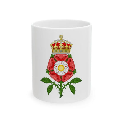 Tudor Rose (Tudor Heraldry) - White Coffee Mug 11oz - Go Mug Yourself
