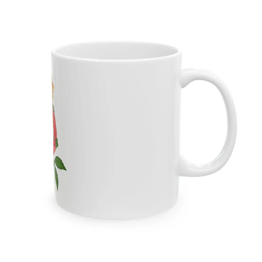 Tudor Rose (Tudor Heraldry) - White Coffee Mug - Go Mug Yourself