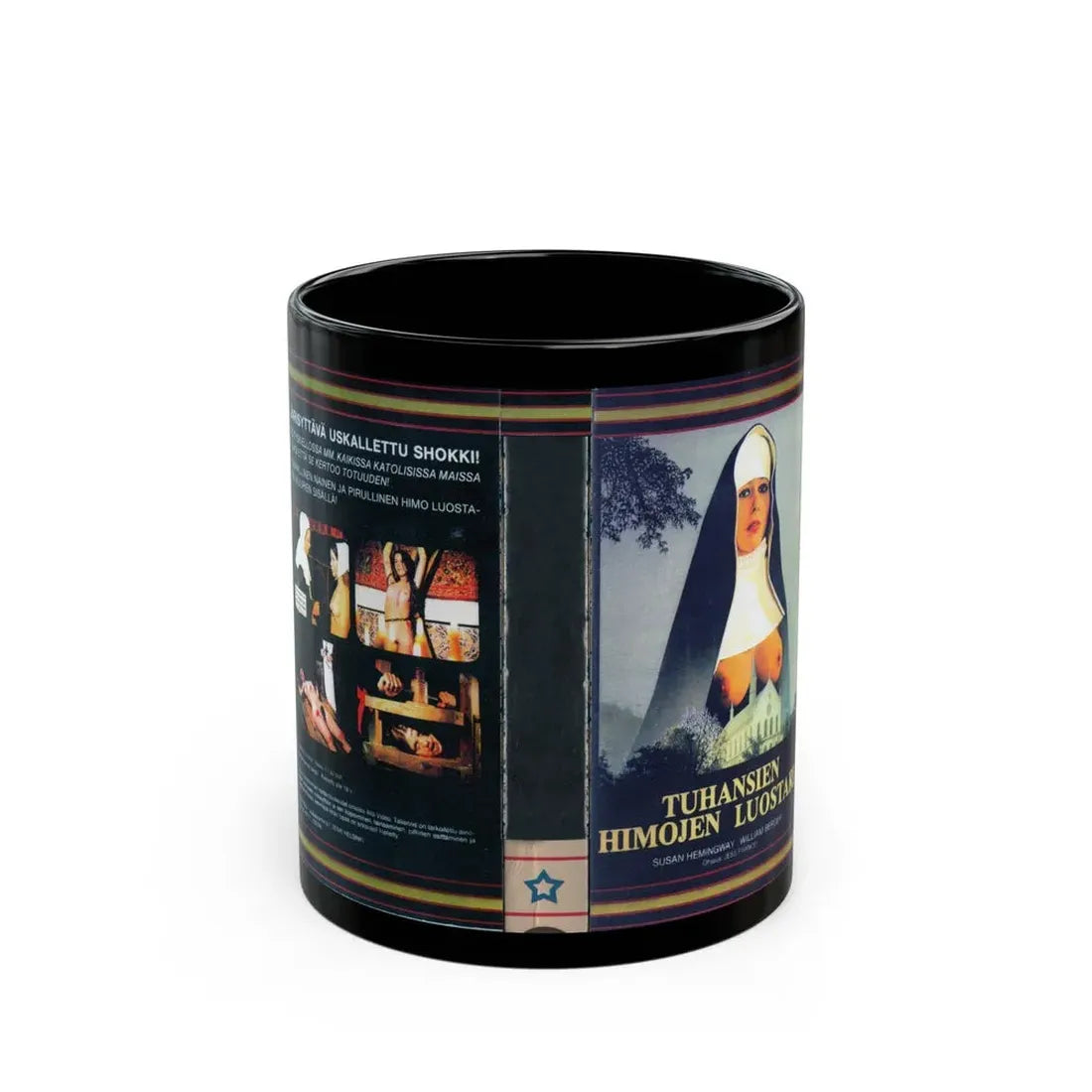 TUHANSIEN HIMOJEN LUOSTARI (VHS COVER) - Black Coffee Mug 11oz - Go Mug Yourself