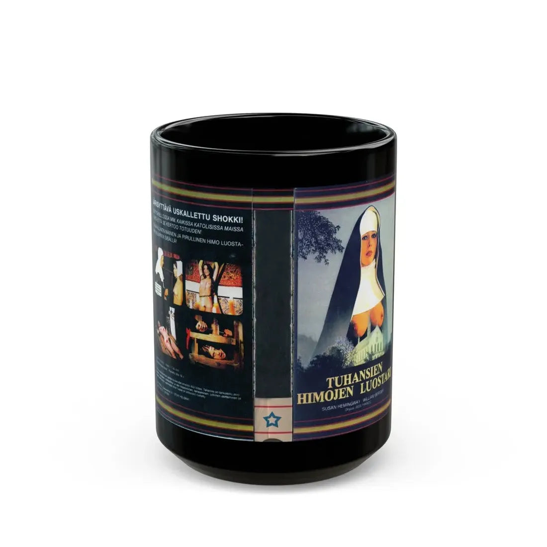 TUHANSIEN HIMOJEN LUOSTARI (VHS COVER) - Black Coffee Mug 15oz - Go Mug Yourself