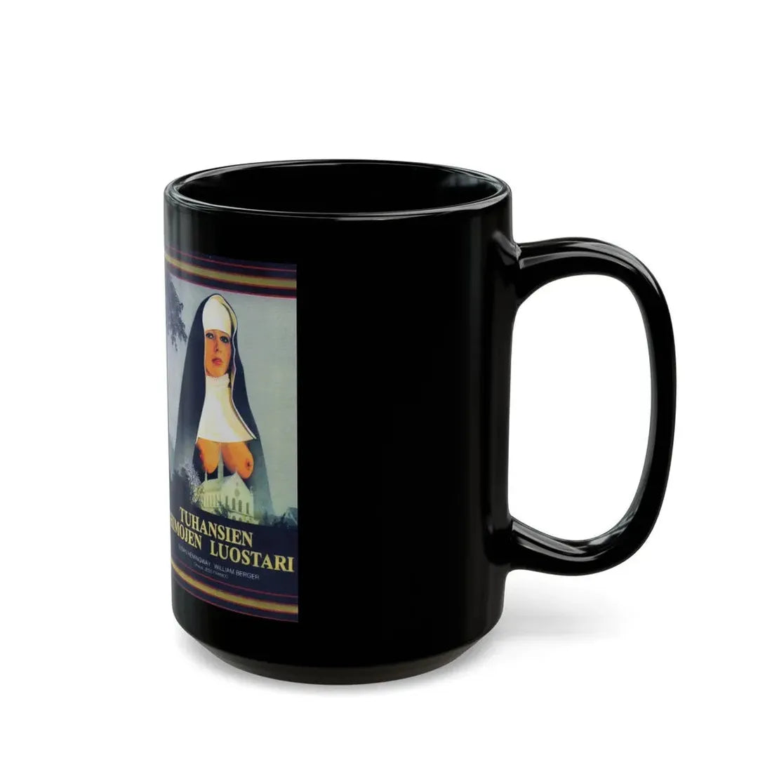TUHANSIEN HIMOJEN LUOSTARI (VHS COVER) - Black Coffee Mug - Go Mug Yourself