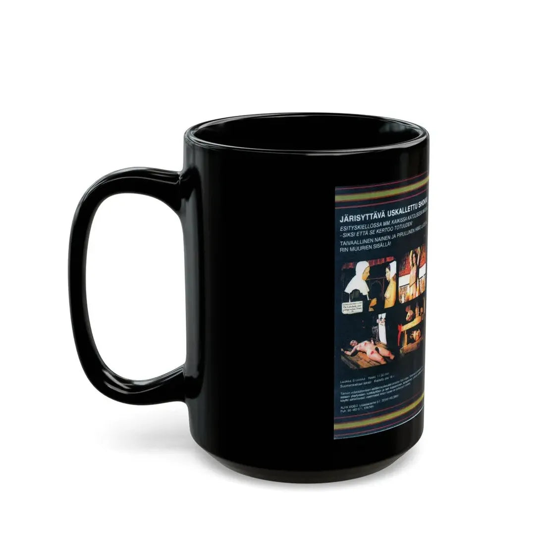 TUHANSIEN HIMOJEN LUOSTARI (VHS COVER) - Black Coffee Mug - Go Mug Yourself