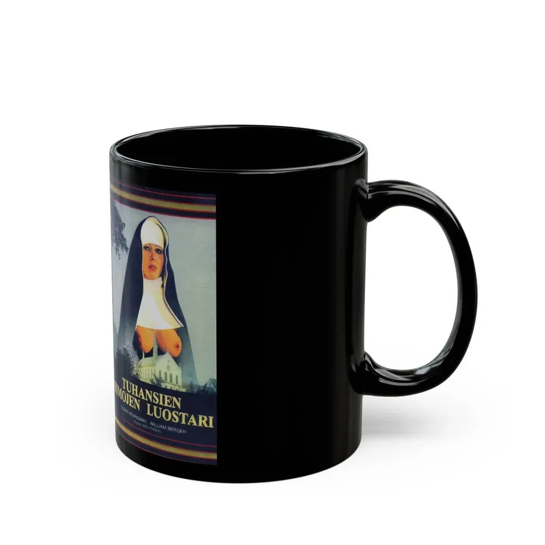 TUHANSIEN HIMOJEN LUOSTARI (VHS COVER) - Black Coffee Mug - Go Mug Yourself