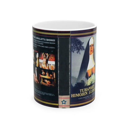 TUHANSIEN HIMOJEN LUOSTARI (VHS COVER) - White Coffee Mug-11oz-Go Mug Yourself