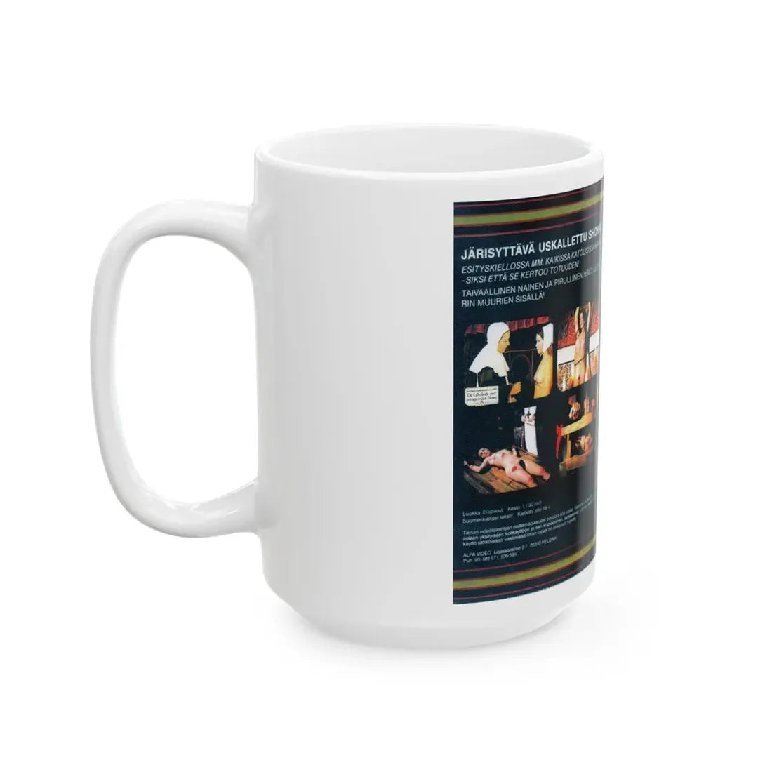 TUHANSIEN HIMOJEN LUOSTARI (VHS COVER) - White Coffee Mug - Go Mug Yourself