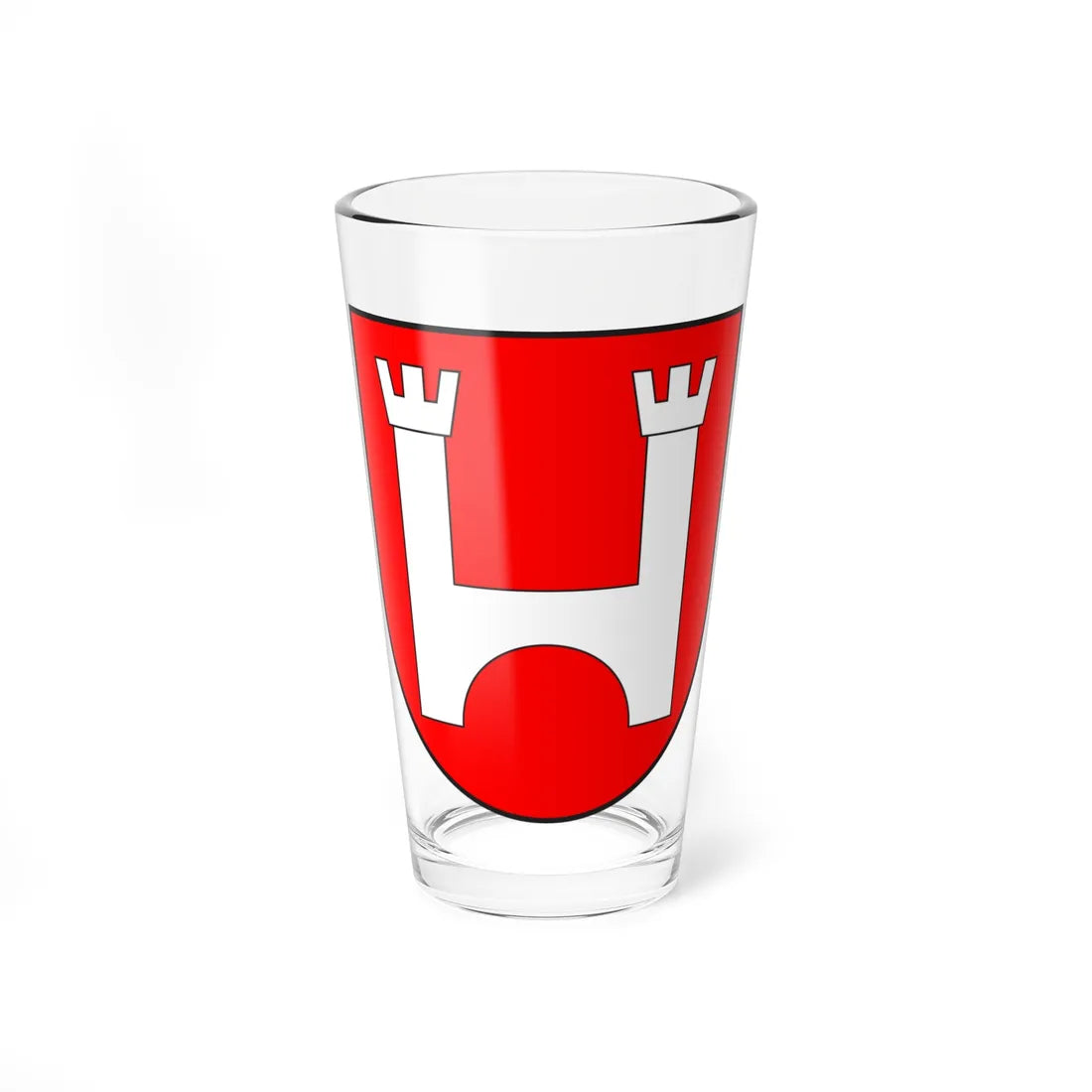 Tujetsch wappen (Switzerland) (Coat of Arms) Pint Glass 16oz 16oz - Go Mug Yourself