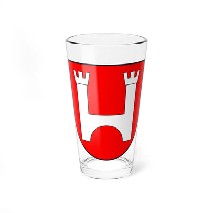 Tujetsch wappen (Switzerland) (Coat of Arms) Pint Glass 16oz 16oz - Go Mug Yourself
