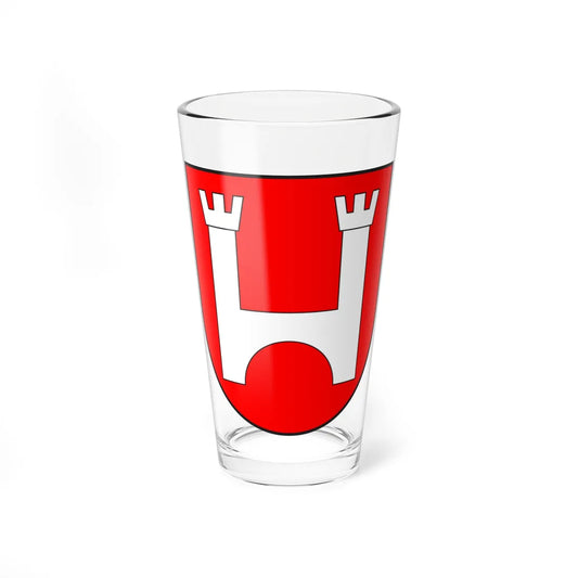 Tujetsch wappen (Switzerland) (Coat of Arms) Pint Glass 16oz 16oz - Go Mug Yourself