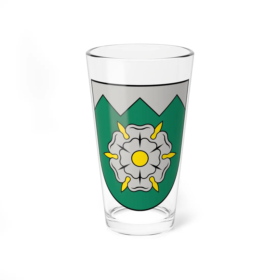 Tukuma novads COA (Latvia) (Coat of Arms) Pint Glass 16oz 16oz - Go Mug Yourself
