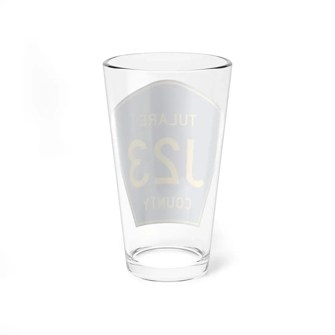 Tulare County J23 (California) (Road Sign) Pint Glass 16oz - Go Mug Yourself