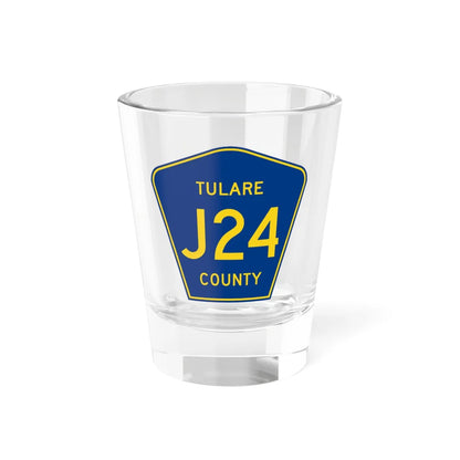 Tulare County J24 (California) (Road Sign) Shot Glass 1.5oz 1.5oz - Go Mug Yourself