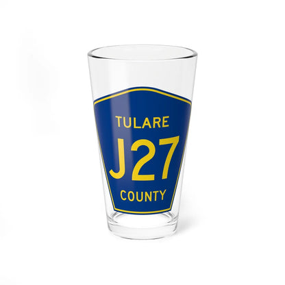 Tulare County J27 (California) (Road Sign) Pint Glss 16oz 16oz - Go Mug Yourself