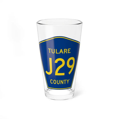 Tulare County J29 (California) (Road Sign) Pint Glass 16oz 16oz - Go Mug Yourself
