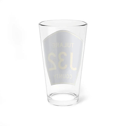 Tulare County J32 (California) (Road Sign) Pint Glass 16oz - Go Mug Yourself