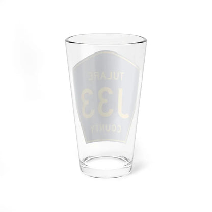 Tulare County J33 (California) (Road Sign) Pint Glass 16oz - Go Mug Yourself