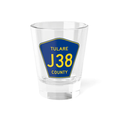 Tulare County J38 (California) (Road Sign) Shot Glass 1.5oz 1.5oz - Go Mug Yourself