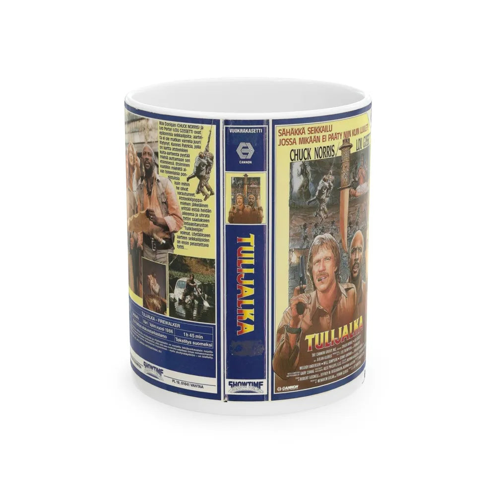 TULIJALKA FIREWALKER (VHS COVER) - White Coffee Mug-11oz-Go Mug Yourself