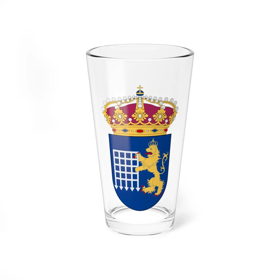 Tullverket vapen (Sweden) (Coat of Arms) Pint Glass 16oz 16oz - Go Mug Yourself