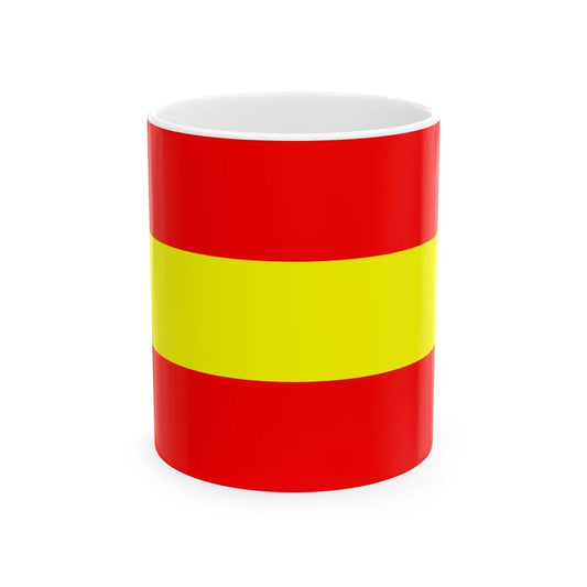 Tungurahua Flag (Ecuador) White Coffee Mug 11oz - Go Mug Yourself