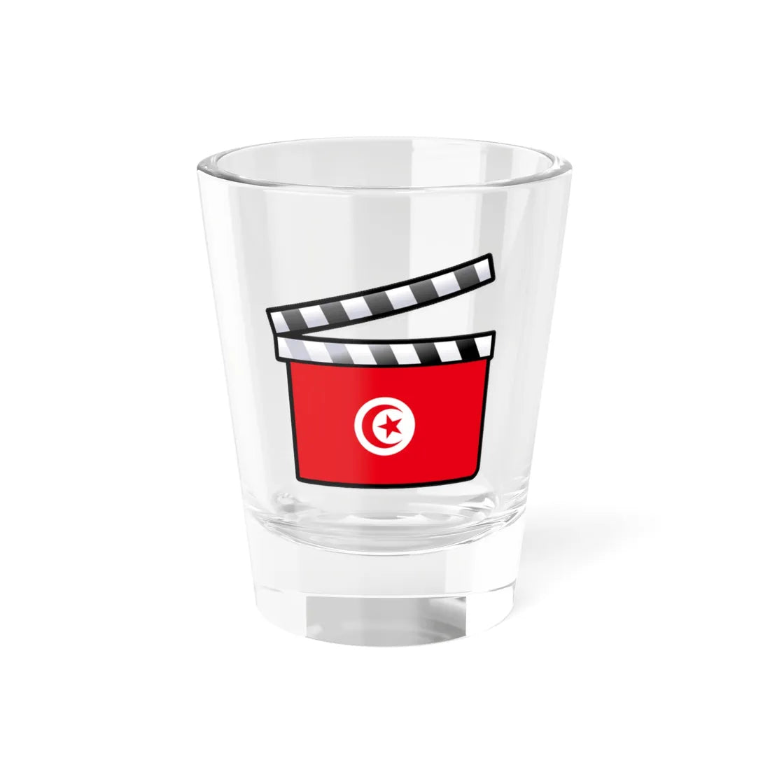 Tunisia film clapperboard (Tunisia) Shot Glass 1.5oz 1.5oz - Go Mug Yourself