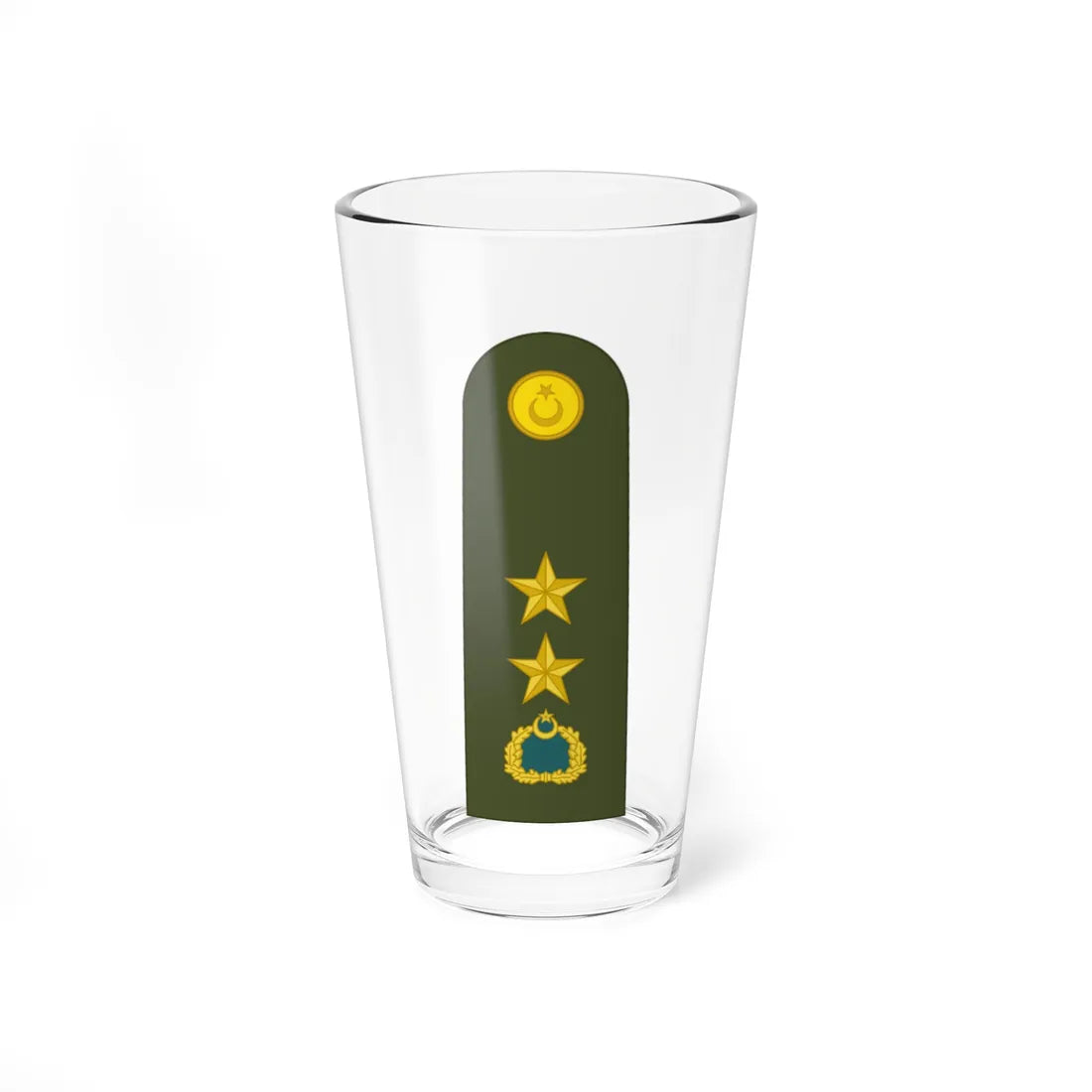 Turkey army OF 4 (Turkey) (Military Rank) Pint Glass 16oz 16oz - Go Mug Yourself