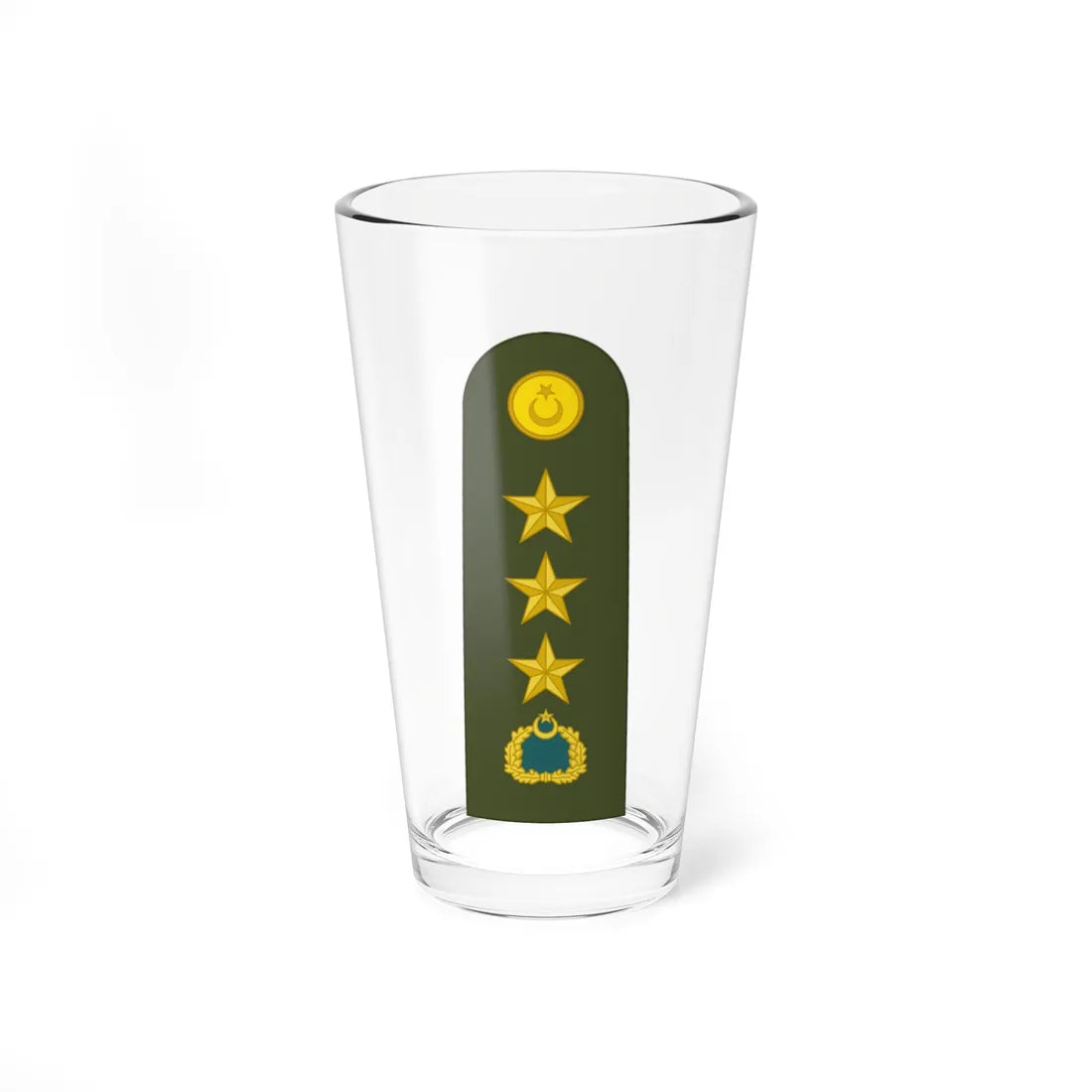 Turkey army OF 5 (Turkey) (Military Rank) Pint Glass 16oz 16oz - Go Mug Yourself