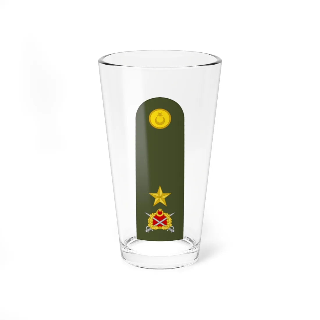 Turkey army OF 6 (Turkey) (Military Rank) Pint Glass 16oz 16oz - Go Mug Yourself