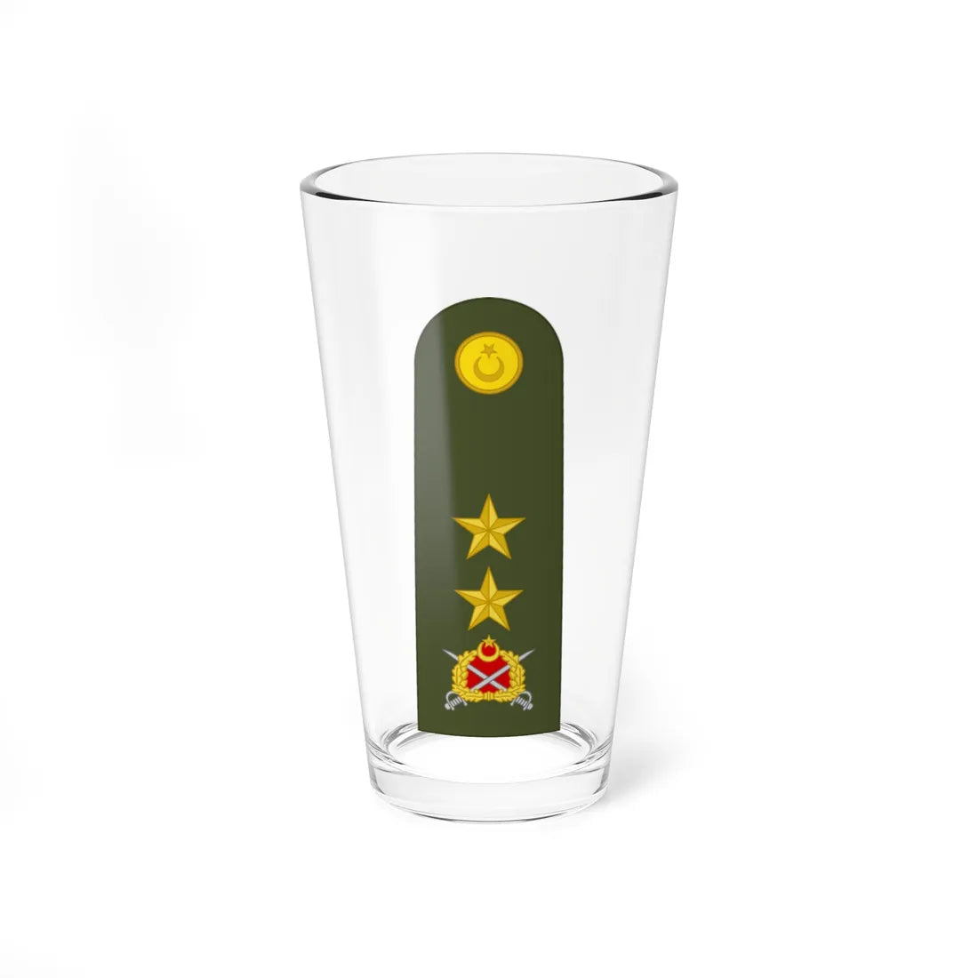 Turkey army OF 7 (Turkey) (Military Rank) Pint Glass 16oz 16oz - Go Mug Yourself
