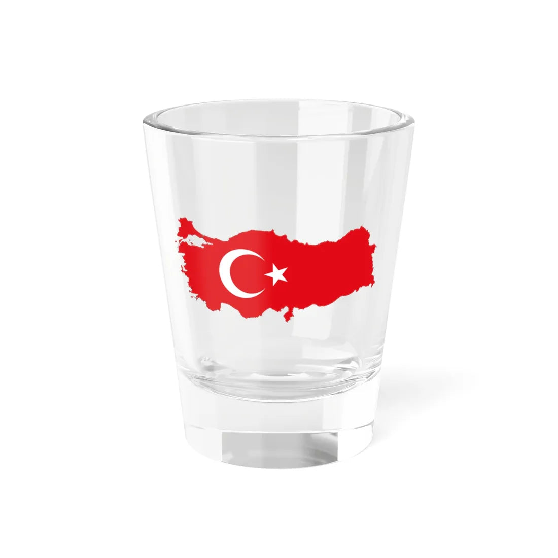Turkey-Flagmap (Turkey) Shot Glass 1.5oz 1.5oz - Go Mug Yourself