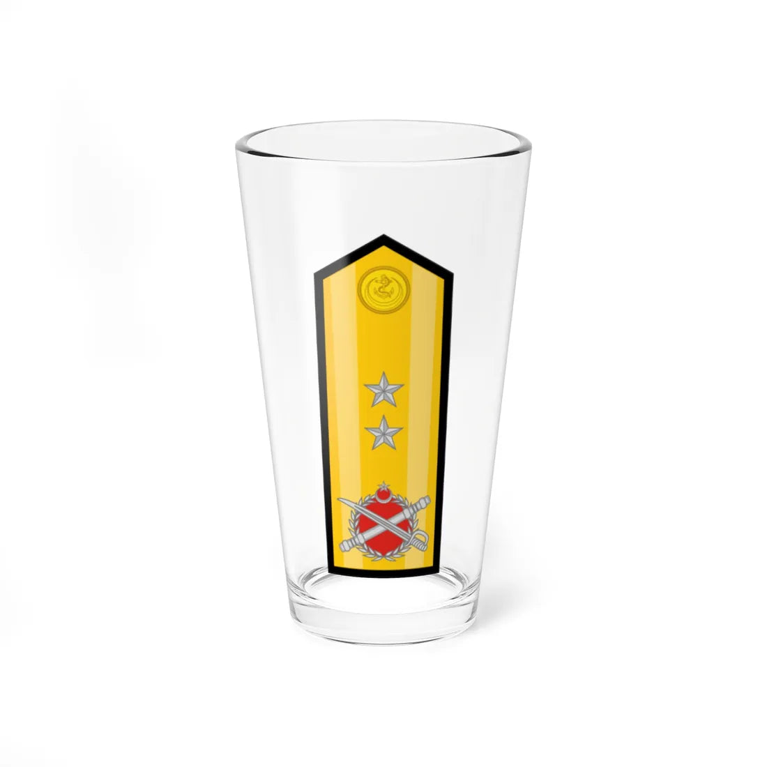 Turkey Navy OF 7 (Turkey) (Military Rank) Pint Glass 16oz 16oz - Go Mug Yourself