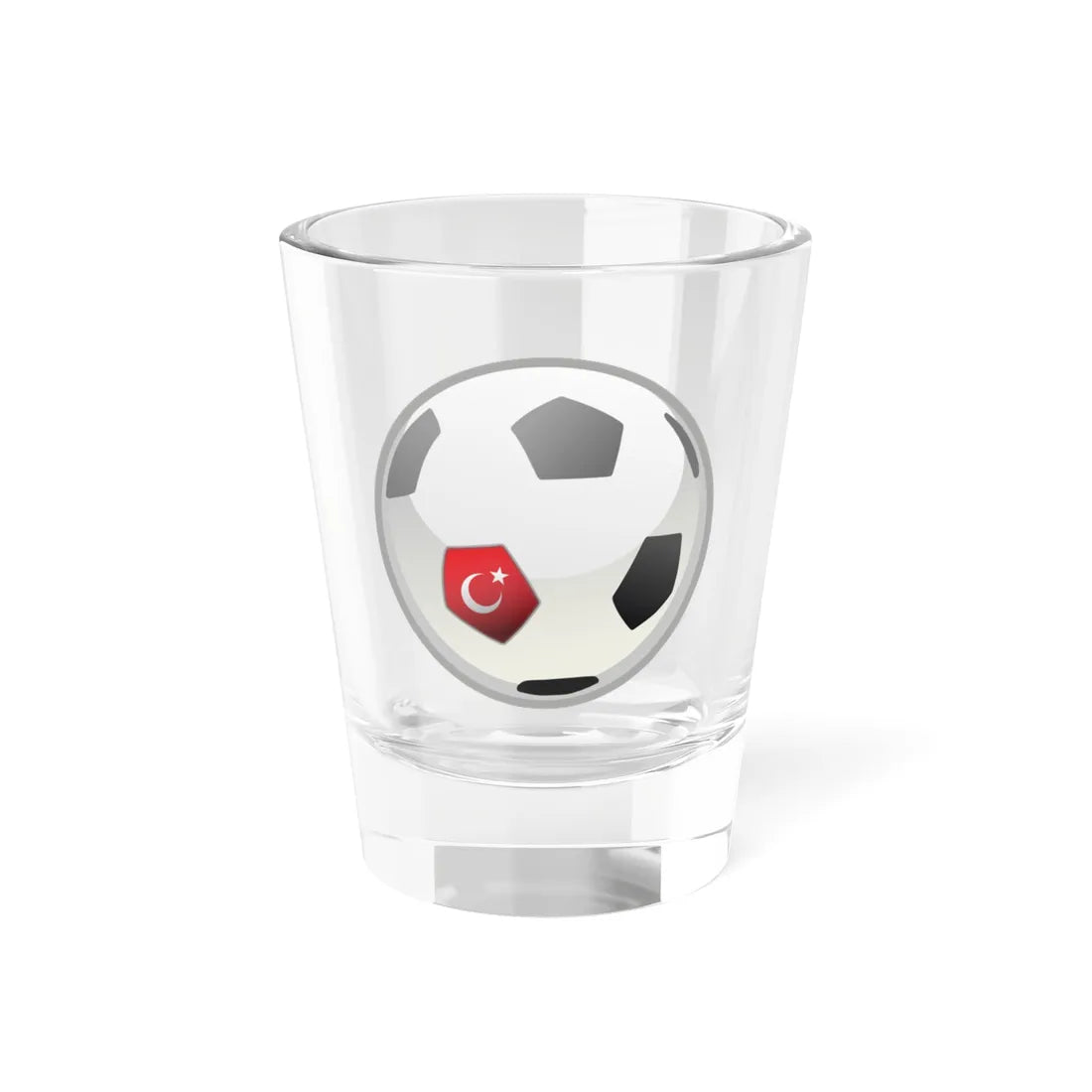 Turkish football (Turkey) Shot Glass 1.5oz 1.5oz - Go Mug Yourself