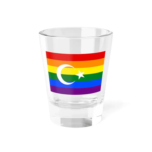 Turkish Gay Pride Flag (Turkey) Shot Glass 1.5oz 1.5oz - Go Mug Yourself