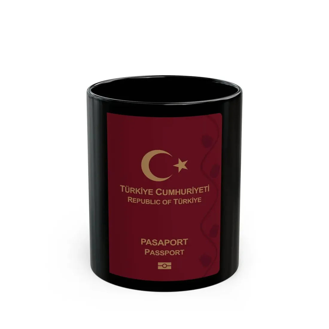 Turkish Passport - Black Coffee Mug 11oz - Go Mug Yourself
