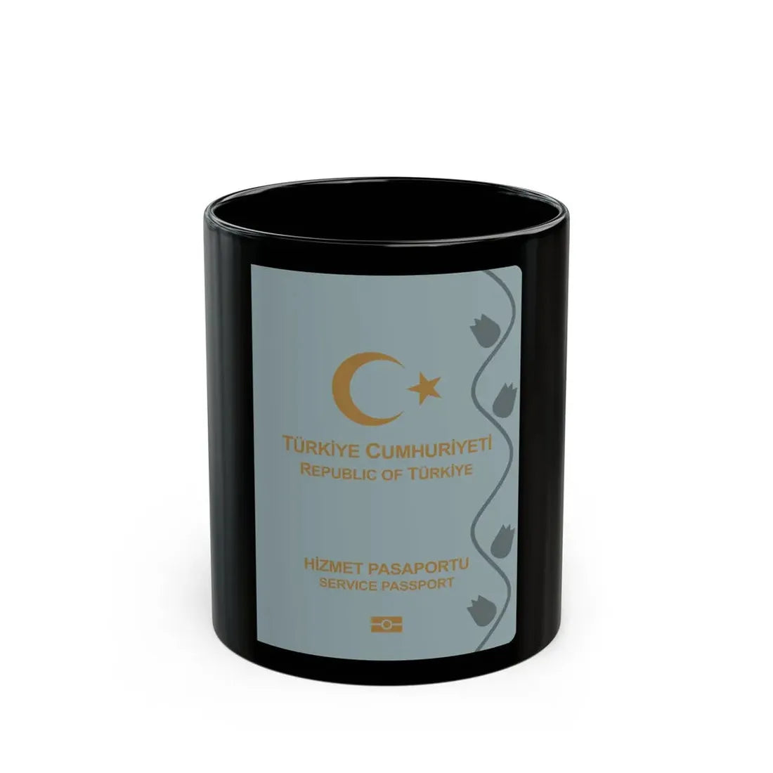 Turkish Passport (Service) - Black Coffee Mug 11oz - Go Mug Yourself