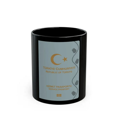Turkish Passport (Service) - Black Coffee Mug 11oz - Go Mug Yourself