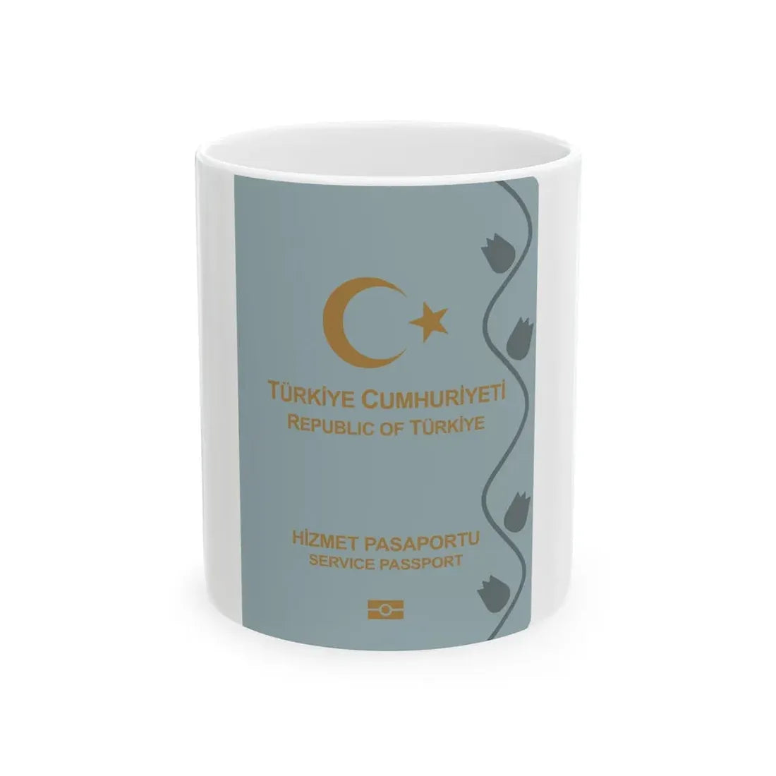Turkish Passport (Service) - White Coffee Mug 11oz - Go Mug Yourself