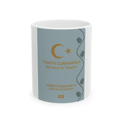 Turkish Passport (Service) - White Coffee Mug 11oz - Go Mug Yourself