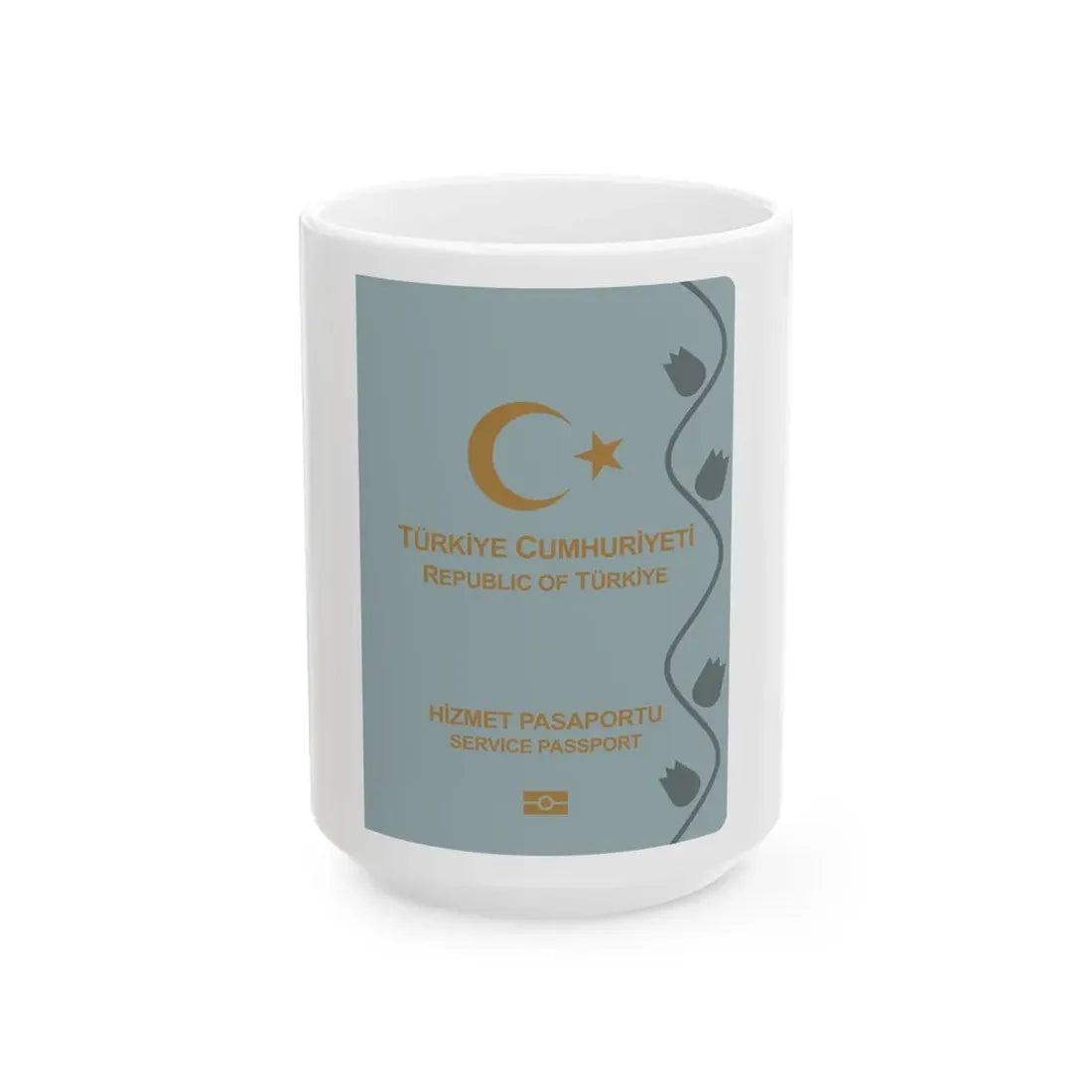 Turkish Passport (Service) - White Coffee Mug 15oz - Go Mug Yourself
