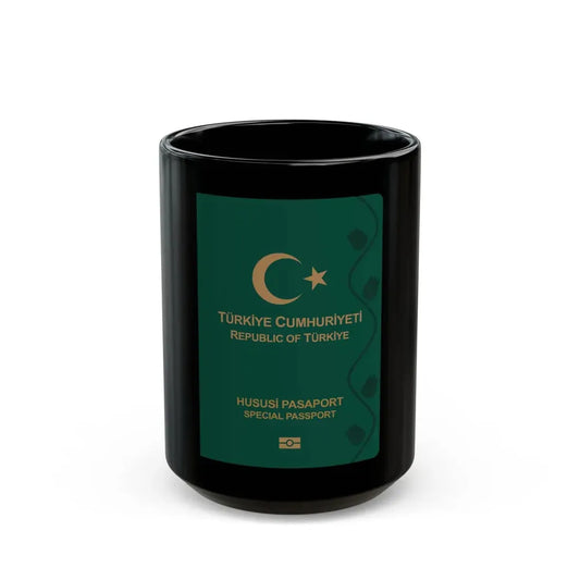 Turkish Passport (Special) - Black Coffee Mug 15oz - Go Mug Yourself