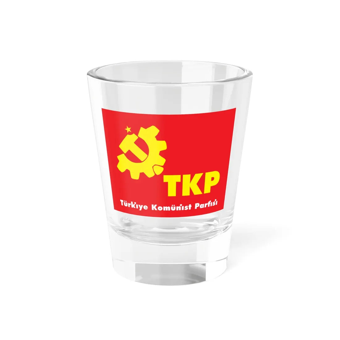Turkiye Komunist Partisi Logo (Turkey) Shot Glass 1.5oz 1.5oz - Go Mug Yourself